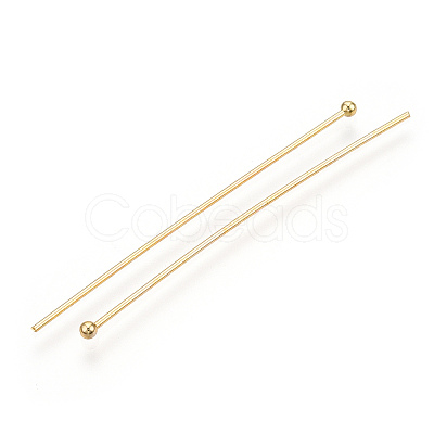 Brass Ball Head Pins X-KK-G331-10-0.8x50-1