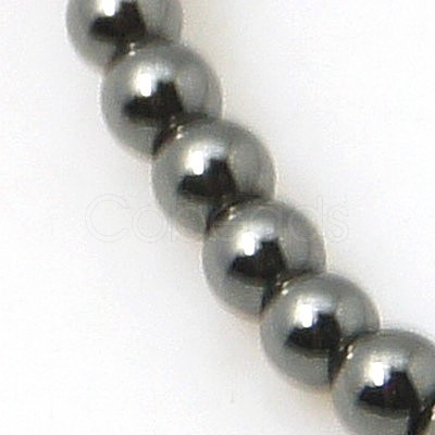 Non-magnetic Synthetic Hematite Beads Strands G-D384-05-1