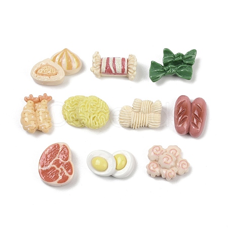 Opaque Resin Cabochons RESI-K043-12-1