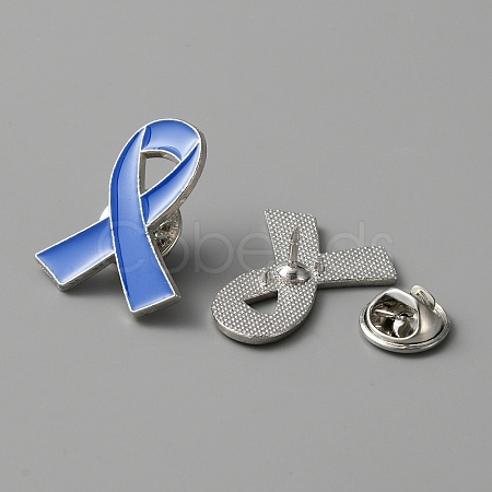 Awareness Ribbon Enamel Pin JEWB-WH0029-29A-1