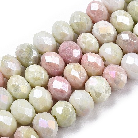 Ombre Effect Dyed Glass Beads Strands LS-GLAA-C023-02-B03-1