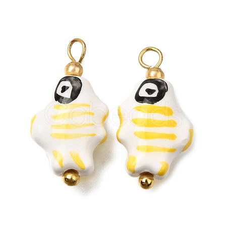 Handmade Porcelain Pendants PR-CBA0027-03G-01-1