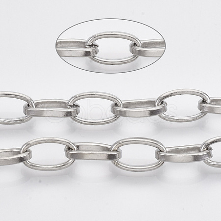 Tarnish Resistant 304 Stainless Steel Cable Chains STAS-R100-31-1