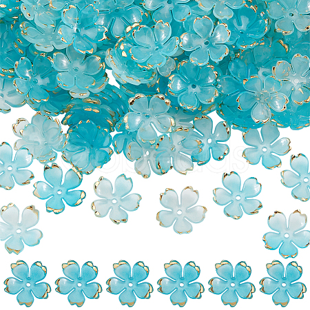 200Pcs Acrylic Bead Caps OACR-SC0001-83D-1