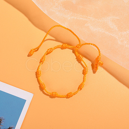 Cross Nylon Cord Braided Bead Bracelets WG2C716-09-1