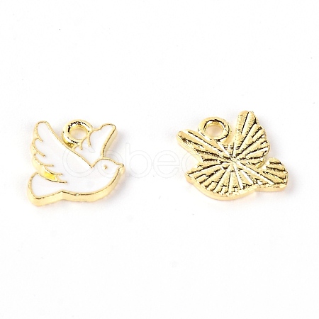 Zinc Alloy Enamel Charms PALLOY-TAC0022-10B-1