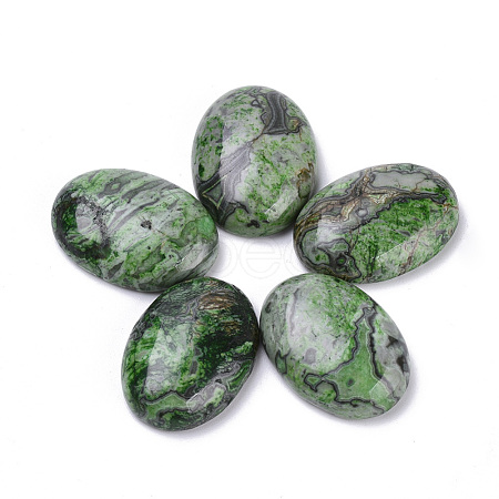 Natural Ripple Jasper Cabochons X-G-T062-21-1