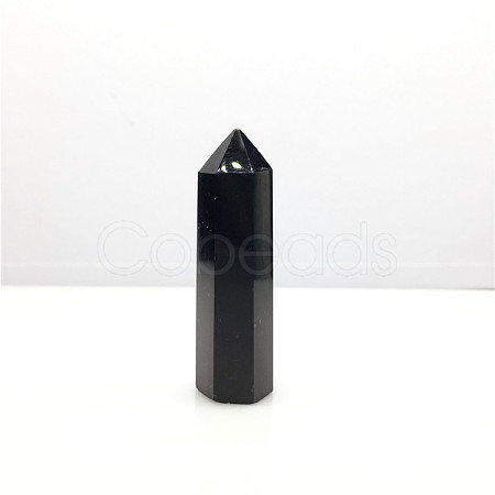 Point Tower Natural Obsidian Home Display Decoration PW23030658566-1