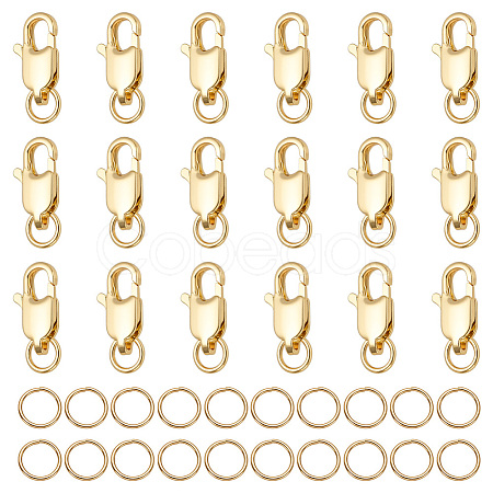 20Pcs Brass Lobster Claw Clasps KK-ME0003-50-1