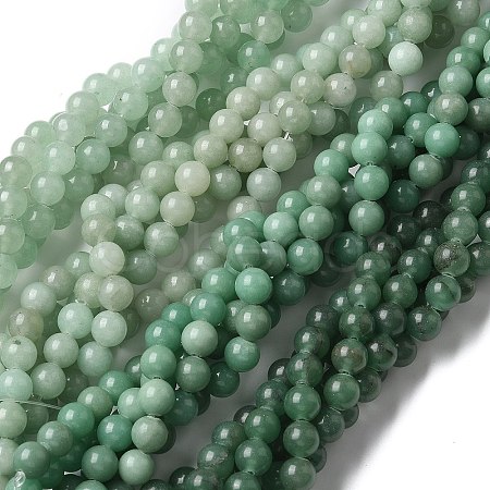 Natural Green Aventurine Beads Strands LS-G-F591-16-1