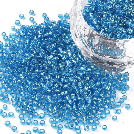 11/0 Grade A Transparent Glass Seed Beads X-SEED-Q007-F45-1