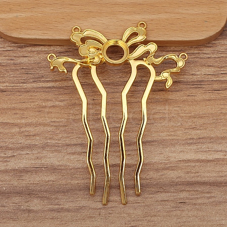 Alloy Hair Comb Findings PW-WGEAC7C-05-1