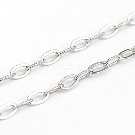 Tarnish Resistant 304 Stainless Steel Cable Chains CHS-O005-18A-1