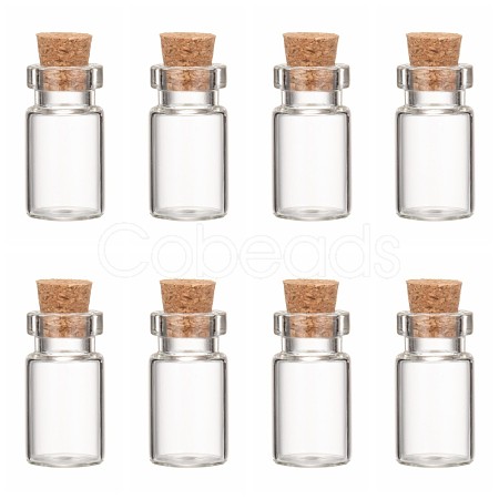 Glass Wishing Bottle Bead Containers CON-Q014-1