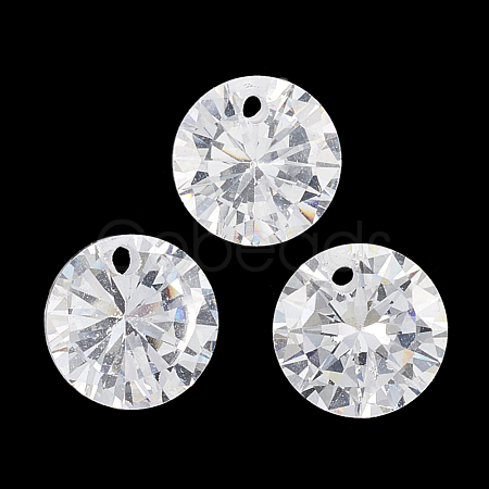 Cubic Zirconia Charms ZIRC-N033-B-09-1