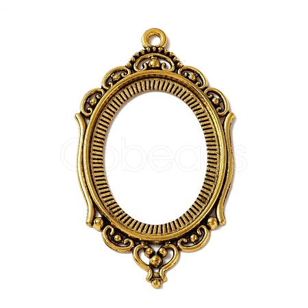 Zinc Alloy Pendant Cabochon Settings FIND-WH050-70AG-1