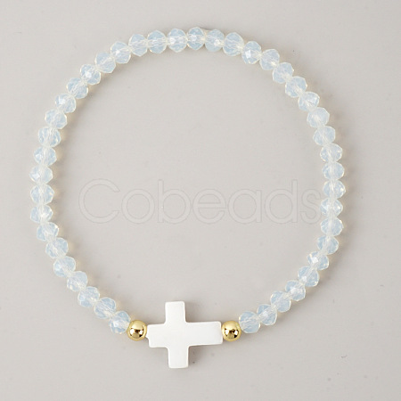 Bohemian Glass Beads Stretch Bracelets KO2121-8-1