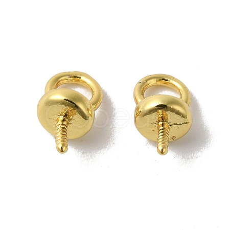 Brass Pendant Bails KK-H487-09G-1
