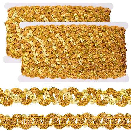 2Pcs Polyester Paillette Beads OCOR-CP0001-31A-1