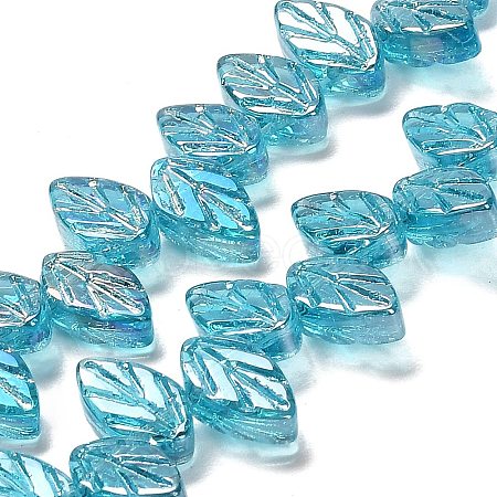 Electroplate Glass Beads Strands EGLA-B004-02A-AB12-1