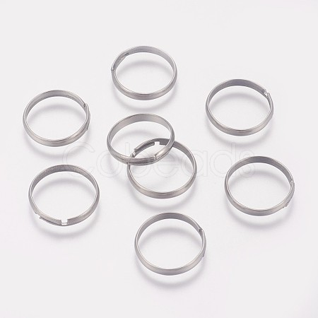 Tarnish Resistant 316 Surgical Stainless Steel Finger Ring Settings X-STAS-I090-02P-1