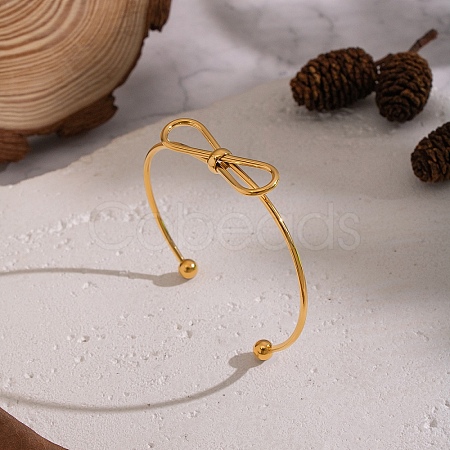 304 Stainless Steel Open Cuff Bangles KW3611-1-1