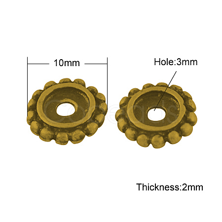 Alloy Spacer Beads PALLOY-A20080-AG-LF-1