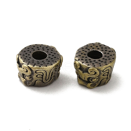 Tibetan Style Rack Plating Brass Beads KK-Q805-46AB-1