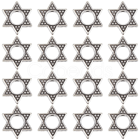 60Pcs Tibetan Style Zinc Alloy Bead Frame FIND-SC0010-42-1
