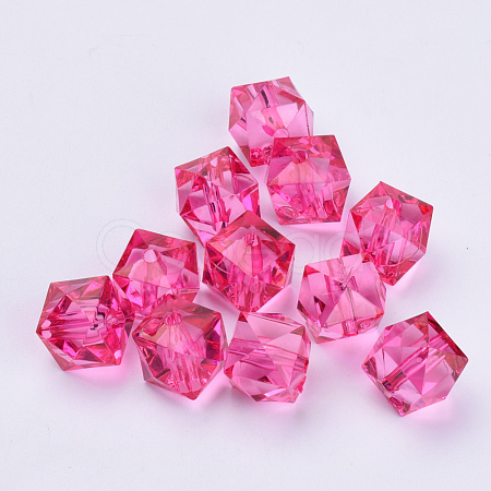 Transparent Acrylic Beads X-TACR-Q259-8mm-V08-1