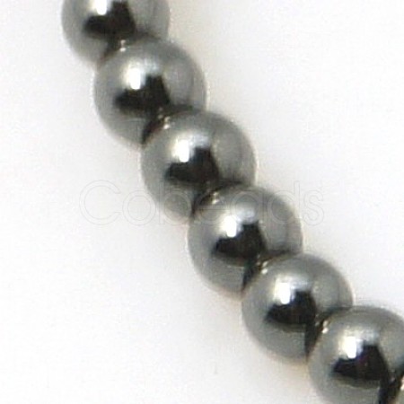 Non-magnetic Synthetic Hematite Beads Strands G-D384-05-1