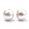 Compressed Cotton Pearl Beads, Eco-Friendly, Dyed, Round, Lavender Blush, 16~16.5mm, Hole: 1.5mm