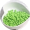 Macaron Baking Paint Glass Seed Beads, Fringe Teardrop Beads, Pale Green, 5mm