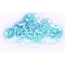 Quicksand Sequin Plastic Cabochons, for Hair Ornament & Costume Accessory, Cloud, Blue, 7.7x4.7cm