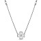 TINYSAND Clover 925 Sterling Silver Cubic Zirconia Pendant Necklaces, Silver, 16.27 inch