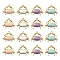 40Pcs 4 Colors Eco-Friendly Zinc Alloy Pendants, with Enamel, Cadmium Free & Nickel Free & Lead Free, Crab Shape, Light Gold, Mixed Color, 18x20x3mm, Hole: 1.6mm, 10pcs/color