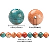 Synthetic Ocean White Jade Round Beads Strands G-YW0001-42C-4