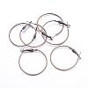 Antique Bronze Wine Glass Charm Ring Iron Hoop Earrings X-E220-NFAB-1