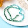 Transparent Baking Paint Glass Bead Strands GLAA-YW0003-17C-2