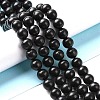 Natural Shungite Beads Strands G-D481-15B-2