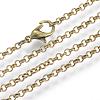 Iron Rolo Chains Necklace Making MAK-R017-60cm-AB-1