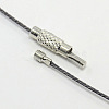 201 Stainless Steel Wire Necklace Cord X-TWIR-SW001-10-3