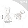 Brass Filigree Bead Cap Bails KK-HY0001-21-2