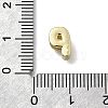 Brass Micro Pave Cubic Zirconia Letter Multi-Strand Links KK-D295-32G-16-3