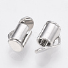 Brass Slide On End Clasp Tubes KK-Q747-11A-P-2