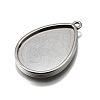 304 Stainless Steel Pendant Cabochon Settings STAS-S181-02P-A-2