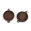 Tibetan Style Cabochon Connector Settings LS-TIBE-A17990-R-FF-1
