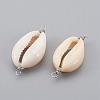 Cowrie Shell Links connectors PALLOY-JF00365-1