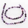 Natural Striped Agate/Banded Agate Round Bead Strands G-E232-10-2