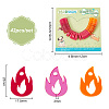 42Pcs 3 Colors Transparent Blank Acrylic Pet Dog ID Tag PALLOY-AB00048-2
